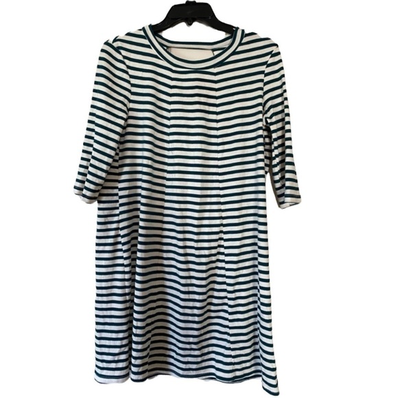 Emma & Michele Green Stripe Size Medium Dress - Picture 1 of 7